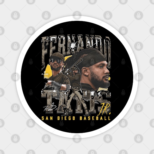 Fernando Tatis Jr. San Diego Vintage Magnet by Jesse Gorrell